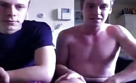 3 straight twink guys jack off on webcam
