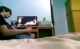 Caught and confused wanking at gay porn  Boycall