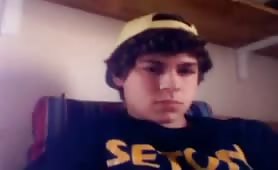 Curly hair young gay boy shows his teen cock on webcam and jerks.mp4-muxed