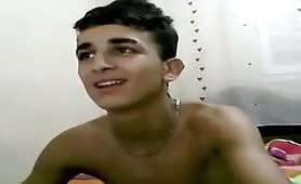 Mexican guy cums two times on webcam