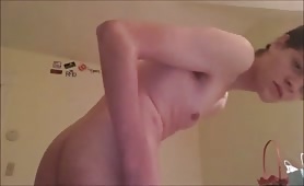 hot twink jacking off in the shower on webcam