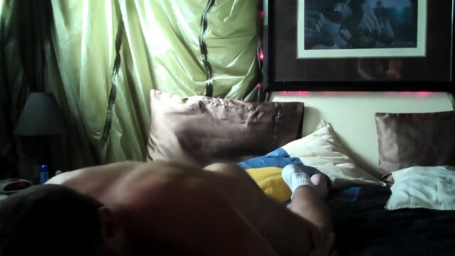 Young gay twink boy jerking off naked in his bedroom