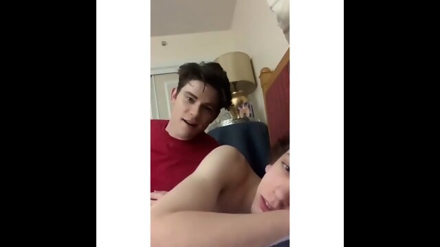Twink Busts Cum in Own Mouth