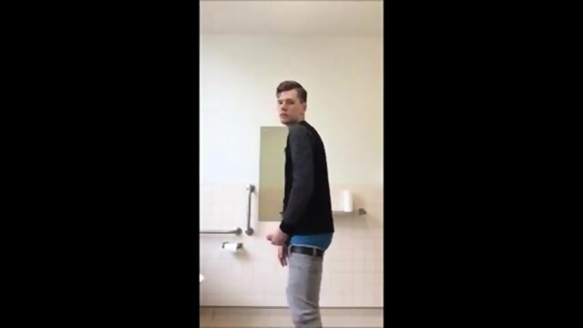 Boy sagging and cum at university-5819469