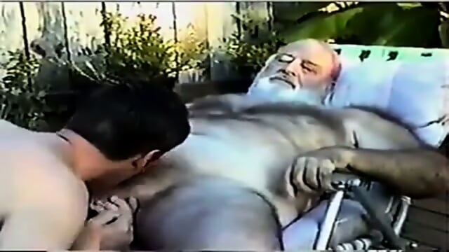 Hairy Daddy Gets His Thick Dick Sucked by Hung Stud