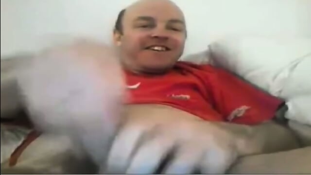 Fat Daddy Strokes Thick Cock to Cum