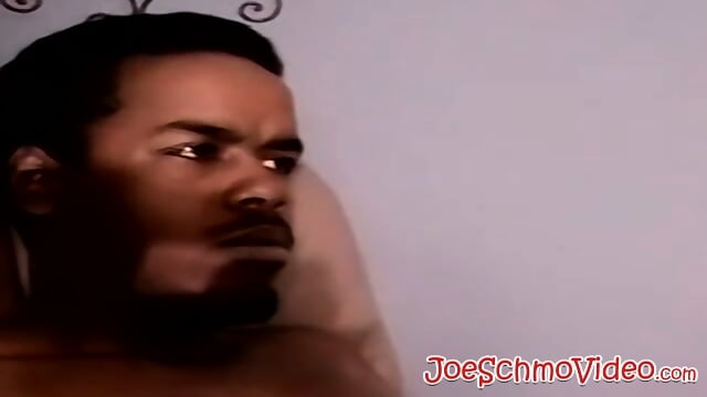 Hung Black Dude Strokes His Thick Cock Until He Busts a Massive Load