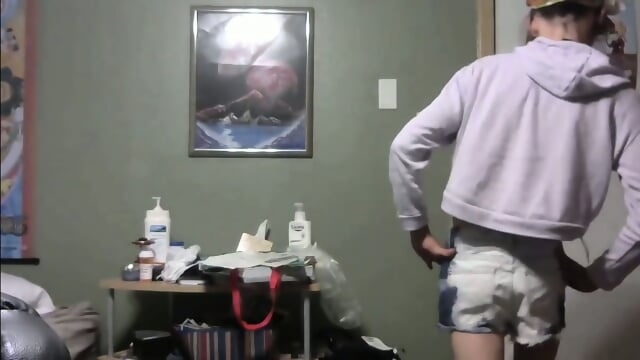 Twink Slut Strips & Strokes His Cock