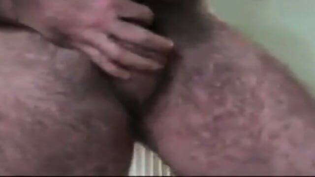 Hairy Daddy Strokes His Thick Cock to a Massive Cum Load