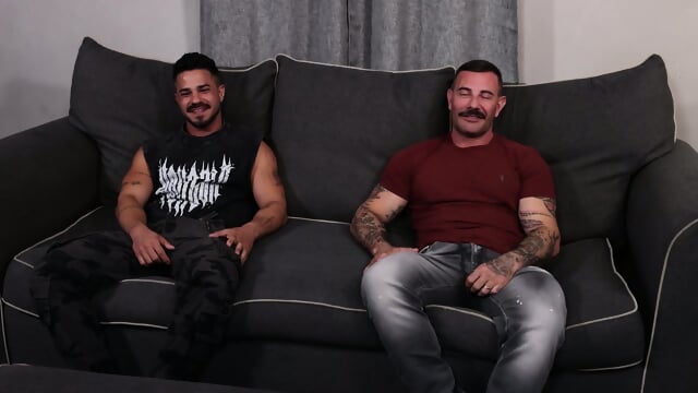 Muscle Studs Max & Giovanni Pound Each Other's Ass