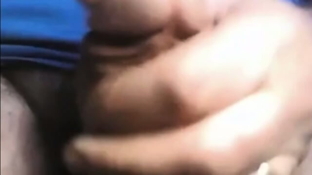 Daddy Strokes Thick Uncut Cock on Cam