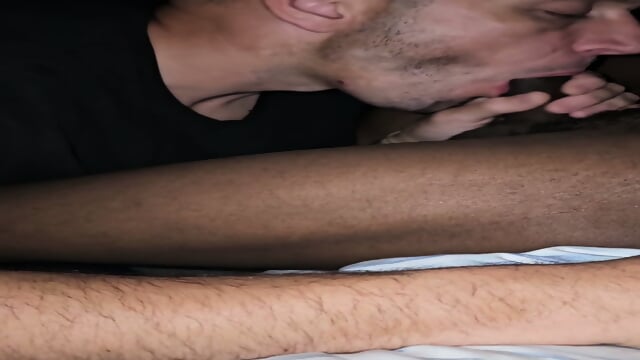 Hung Dude Sucks Thick BBC, Gags on Dick