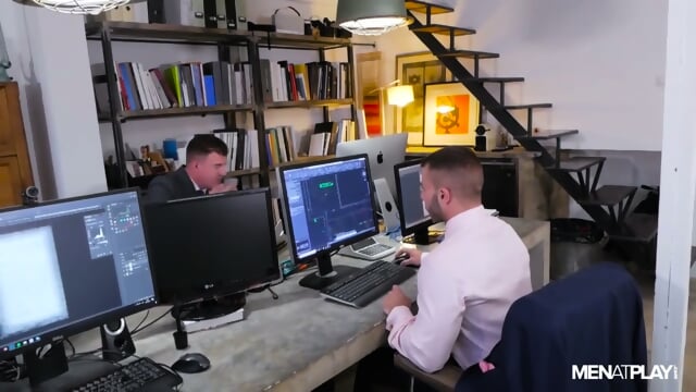 Boss Fucks Employee's Tight Ass