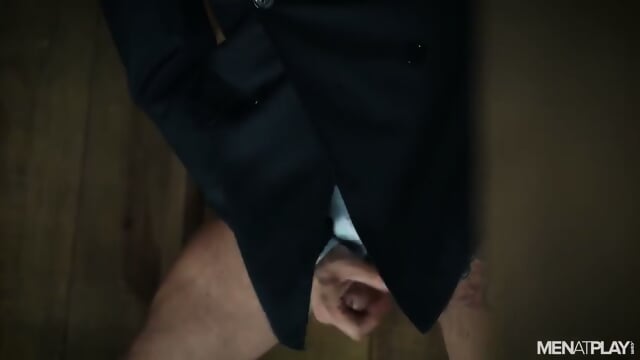 Hairy Daddy Breeds Heath's Hole Through Gloryhole
