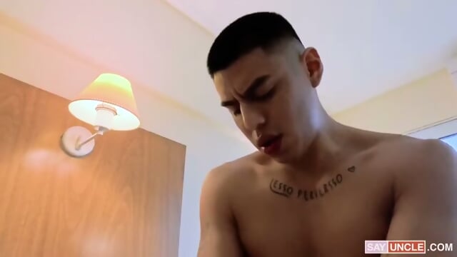 Hung Papi Fucks Twink Camilo's Tight Ass, Breeds Him Deep