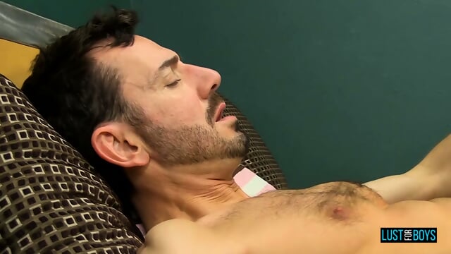 Twink Sucks Daddy's Dick, Strokes His Own Cock