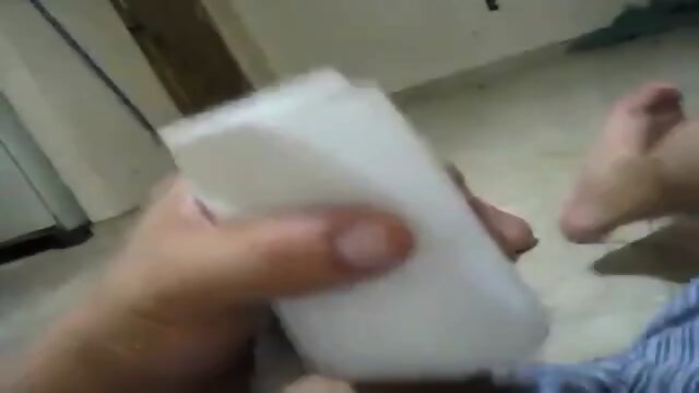 Baby oil jerk and cum